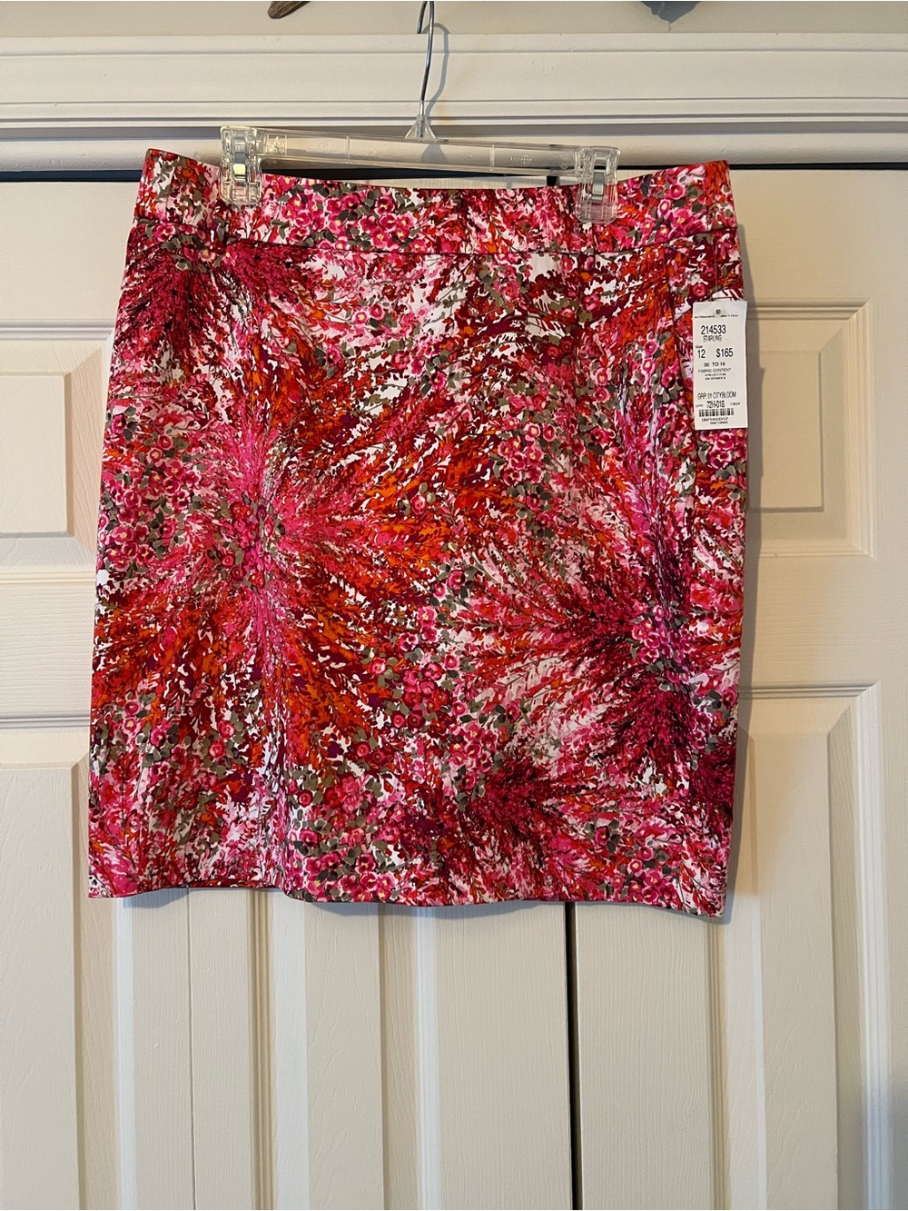 Floral Burst Pink Mini Skirt